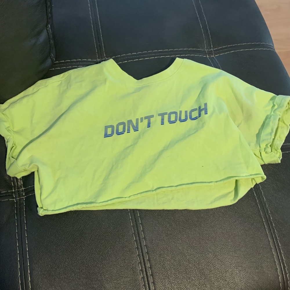 Green FOREVER 21 crop top